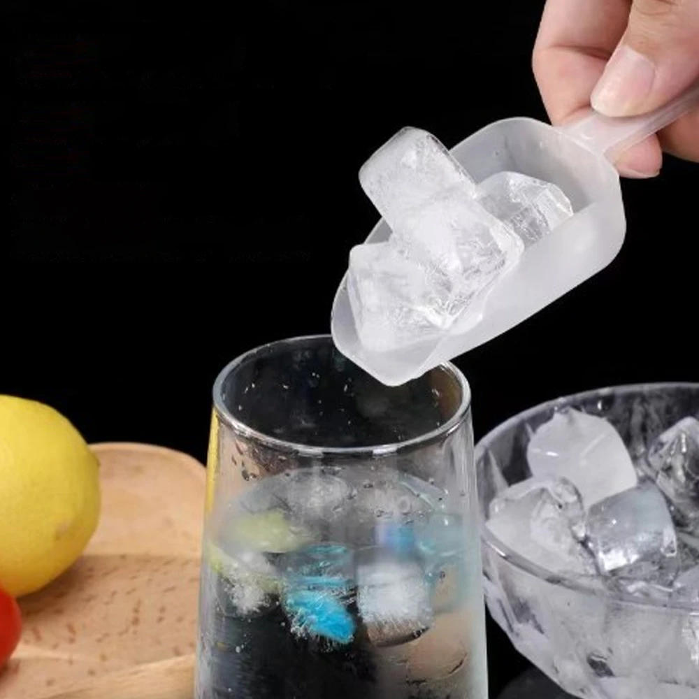 Description Picture 6 of item10/5Pcs Plastic Ice Scoops Mini Transparant Ice Shovel Party Bar Buffet Kitchen Gadget for Candy Dessert Grain Dry Goods Scoops