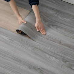 Decorative anti fouling moisture-proof self-adhesive wallpaper wood grain background wall bedroom kitchen floor sticker