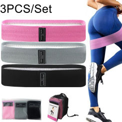 3PCS Resistance Hip Booty Bands Glute Thigh Elastic Workout Bands Squat Circle Stretch Fitness Strips Loops Yoga Gym Equipment