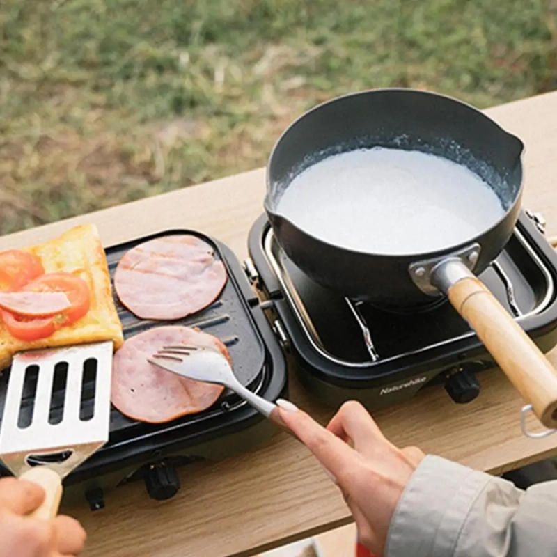 Description Picture 6 of itemNaturehikes Double-Fire Folding Gas Stove Outdoor Portable Gas Burner Camping Cookware Outdoor Picnic Cooking High-Power Stove