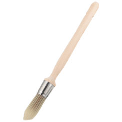 Round Paint Brush Edge Painting Tool Dust Corners for Stairs Small Paintbrush Walls Birch Touch up