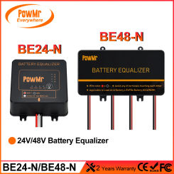 PowMr 24V 48V Battery Equalizer Balancer Charger Controller Solar Voltage Balancer for Gel Flood AGM Lead Acid Lithium Battery