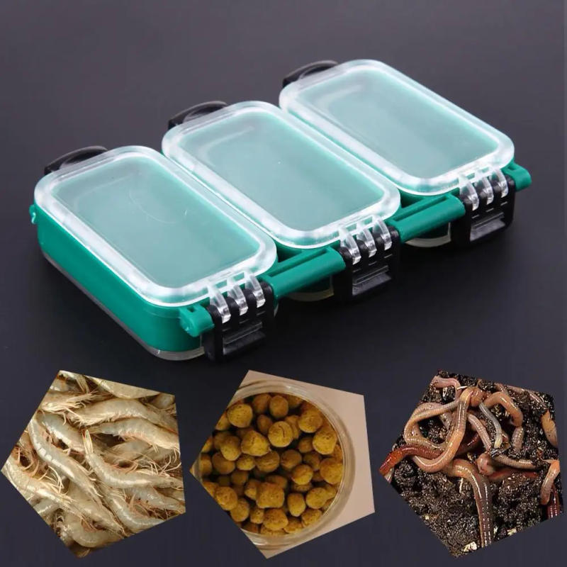 Description Picture 6 of item6 Compartment Double Sided Fishing Storage Case Transparent Lure Box Portable Waterproof Lure Hook Bait Storage Accessories