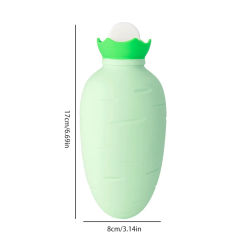 Rubber Carrot Hand Warmer Reusable Hot Water Bottle Water Injection Keep Warm Hot Water Bag Pain Relief Body And Neck Warmer