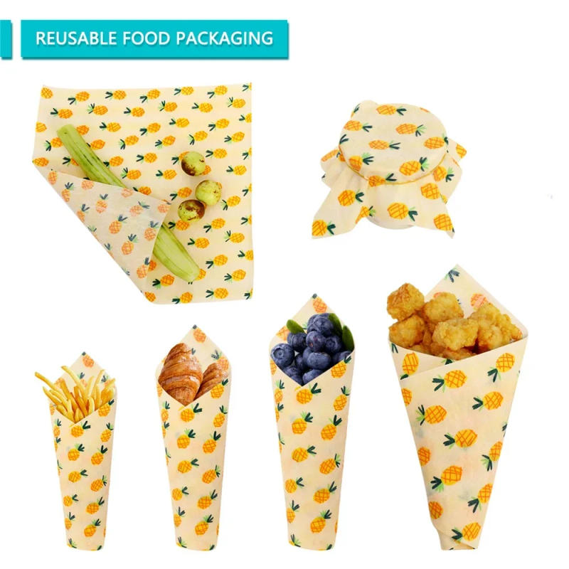 Description Picture 4 of itemSustainable Storage Wraps 100x33cm Eco-friendly Reusable Wrap Tree Snack Resin Food Oils Silicone Beeswax Plant Seal