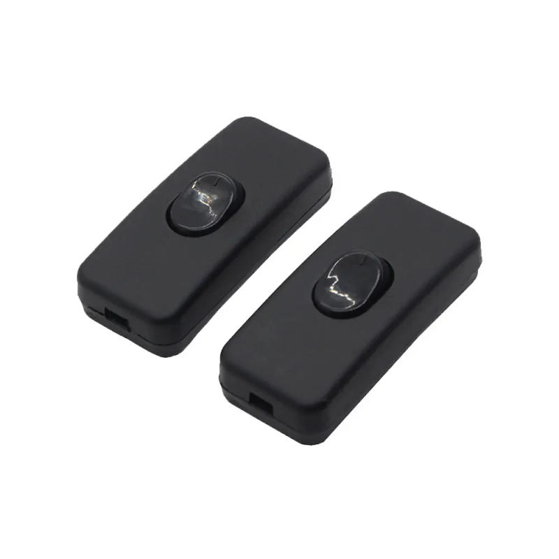 Description Picture 5 of item1PCS DIY ON/OFF Inline Switch Black Inline Table Lamp Desk Light Cord Cable Switch 110-250V