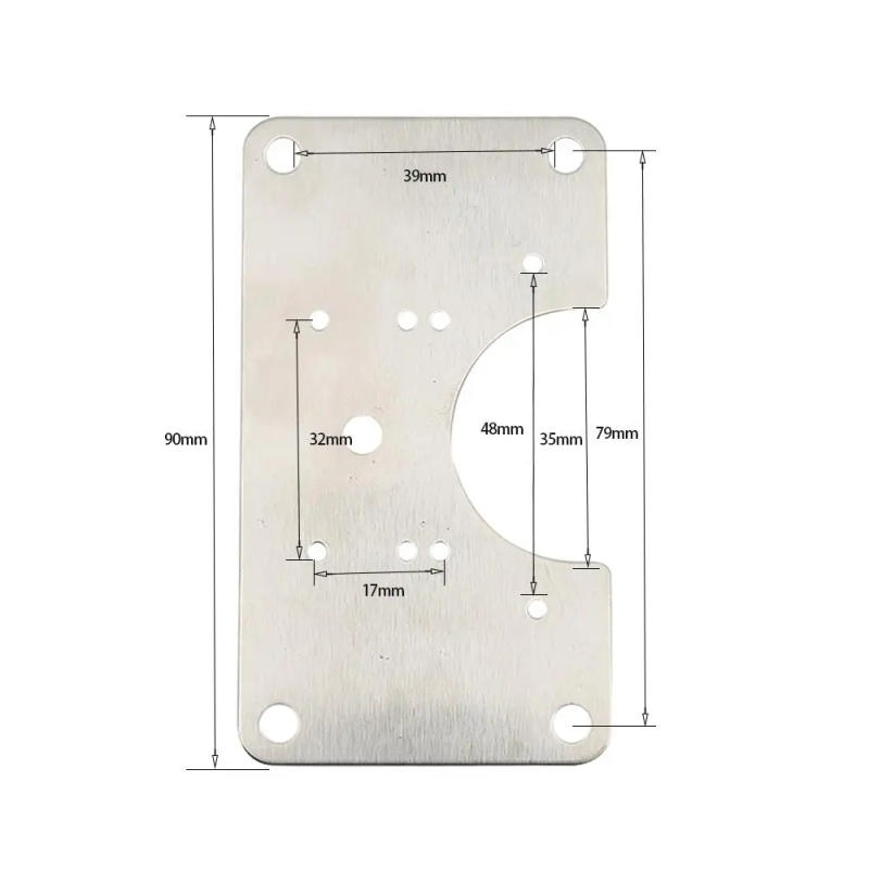 Description Picture 3 of itemCabinet Hinge Repair Plate Kit Kitchen Cupboard Door Hinge Mounting Plate With Holes Flat Fixing Brace Brackets Household Tools