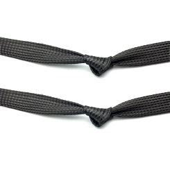 4-40mm Carbon Fiber Cable Sleeve High Temperature Sleeve 2/5M High Strength Wear-Resistant Telescopic Braided Mesh Tube
