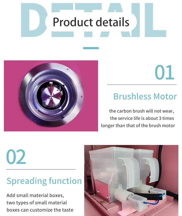 Description Picture 4 of itemHigh Quality Exclusive robotic arm sensing chip commercial cotton candy machine Vending Machine Manufacturer