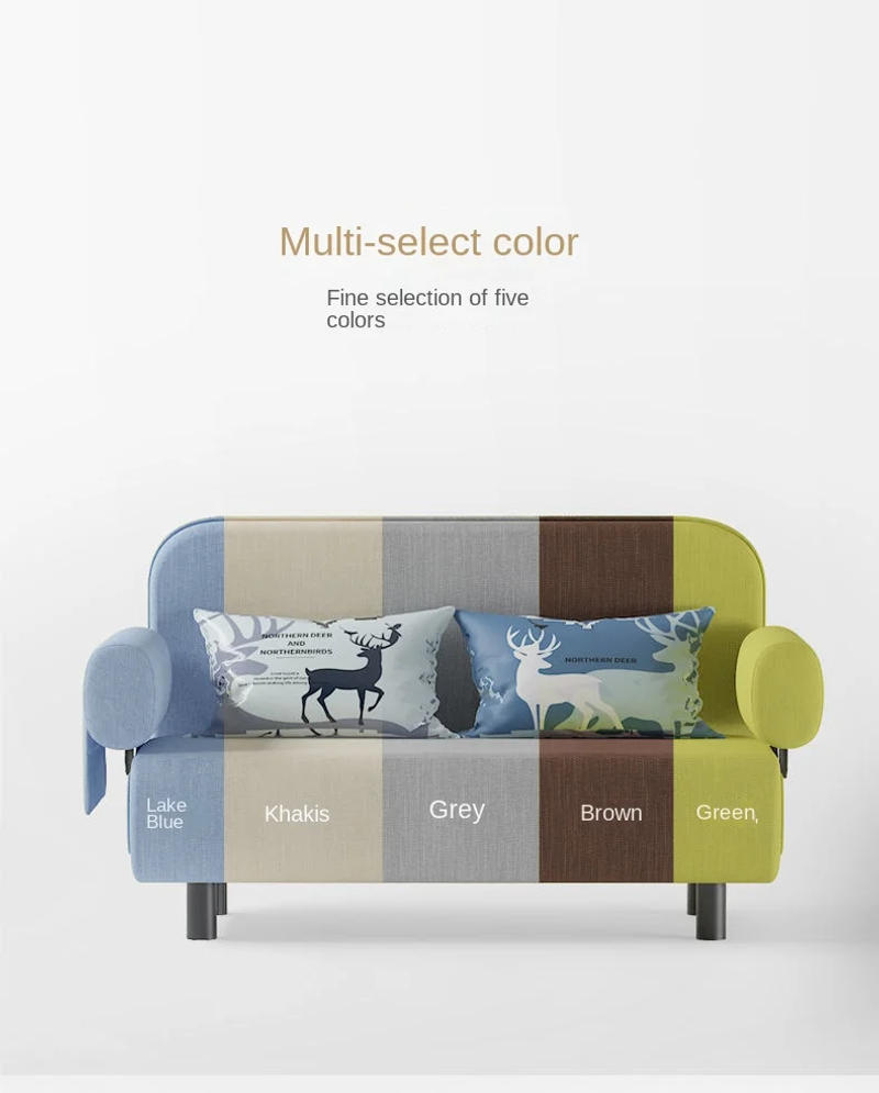 Description Picture 3 of itemX&D Leisure Folding Sofa Foldable Sofa Bed Dual Purpose Multi Purpose Sofa Multi Functional Simple And Fashionable Folding Beds