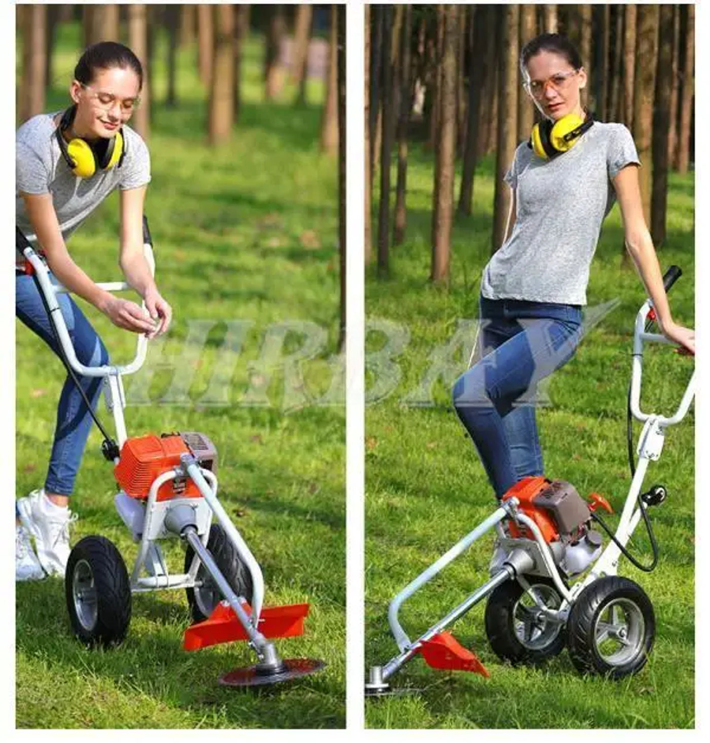 Description Picture 3 of itemNew 2-Stroke Engine Gasoline Grass Trimmer Lawn Mower Brushcutter Garden Tool 4 In 1 Multifunction Orchard Loosening Ditching