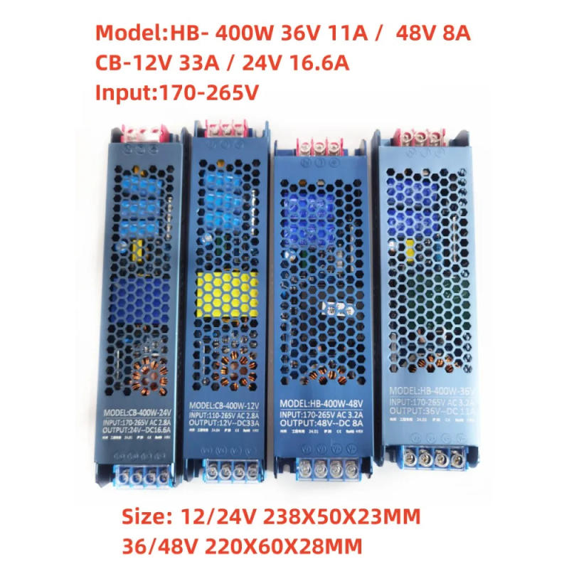 Description Picture 5 of itemAC to DC 12V 24V 36V48V Switching Power Supply Mute Lighting Transformers100W 200W 300W 400W 500W LED Light Driver Power Adapter