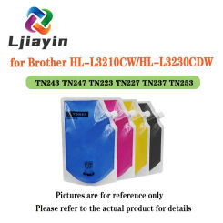 1000g  Each bag TN243 TN247 TN223 TN227 TN237 TN253  Toner Powder for Brother HL-L3210CW/HL-L3230CDW/HL-L3270CDW HL-L3290CDW