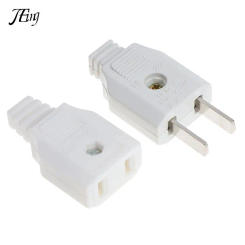US American 2 Flat Pin AC Electric Power Male Plug Female Socket Outlet Adapter Wire Extension Cord Plug Adaptor