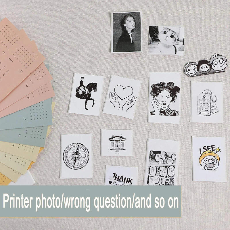 Description Picture 5 of item20 Rolls 57x25mm White Thermal Paper Label Paper Adhesive Photo Paper Pocket Micro Wireless Bluetooth Printer, Print Receipt