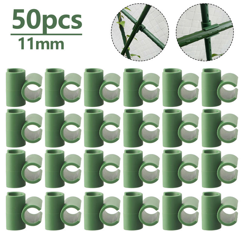 Description Picture 5 of item50pcs Plant Trellis Connector Clip Stake Clips For Fixed Garden Frame Rod Plant Grid Connector Fixing Clip