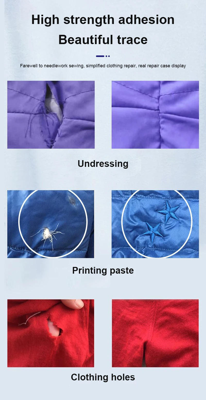 Description Picture 4 of itemFabric Sewing Glue Multi Sewing Glue Liquid Instant Transparent Super Strong Glue Universal Strong Sealers Glue Repair Tool