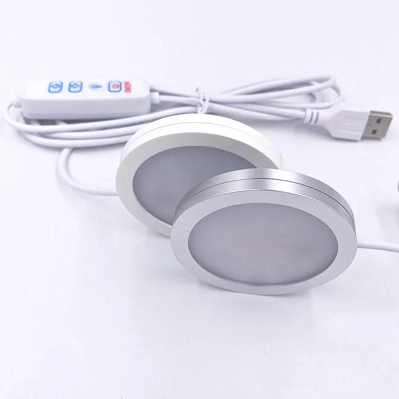 Description Picture 5 of itemUSB 5v LED spotlight ultra-thin dimmable 3W downlight magnetic surface mounted lampmini light jewelry display ceiling indoor