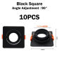 10pcs black square