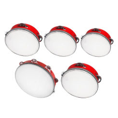 4/6/7/8/10inch Tambourine Drum Children Educational Tambourine Round Percussion For Party Dancing Toy Musical Instrument