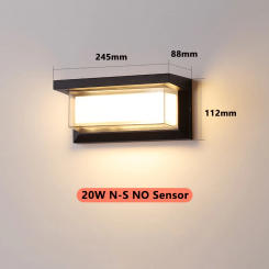 LED Outdoor Wall Light 20W Waterproof IP65 AC85-265V Motion Sensor Light LED Outdoor Wall Light Outdoor Lighting Outdoor Wall Li