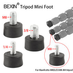 BEXIN Rubber Camera Manfrotto  Monopod Tripod Foot Pad M8 1/4 3/8 Inch Anti Slip Tripod Release Foot Pad For Tripod Monopod Leg