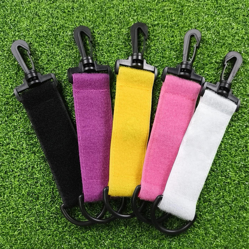 Description Picture 6 of item1/2pc Golf Hang Gloves Magic Tape with Carabiner Hook Skull Head Double-sided Small Hanging Can Be Hung On The Ball Bag Or Pants