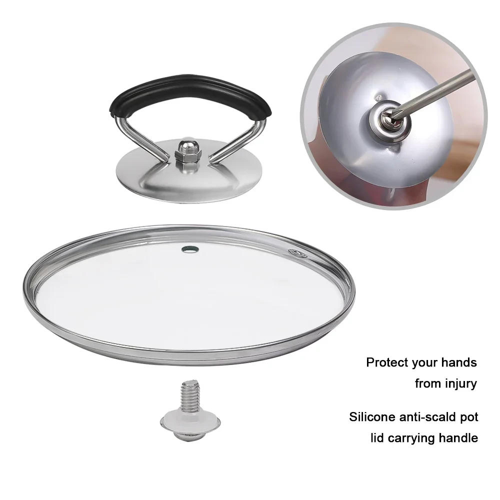 Description Picture 4 of itemUniversal Lib Cover Knob Cap Heat-Resistant Cooking Pot Pan Lid Knob Replacement Lifting Handle Kitchen Silica Cookware Handgrip