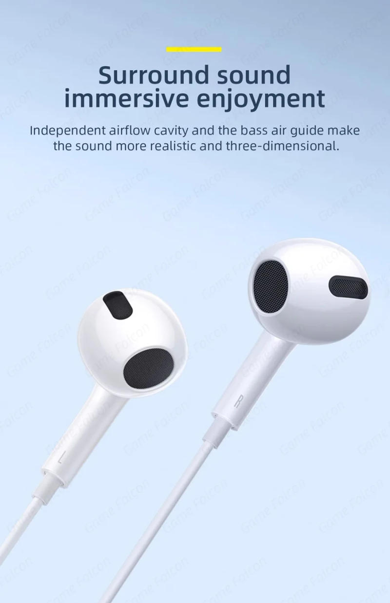 Description Picture 3 of itemType C Wired Earphones For Apple iPhone 15 Pro Max In-Ear With Microphone For Sumsung Onepuls Xiaomi Redmi Huawei USB C Earpbuds