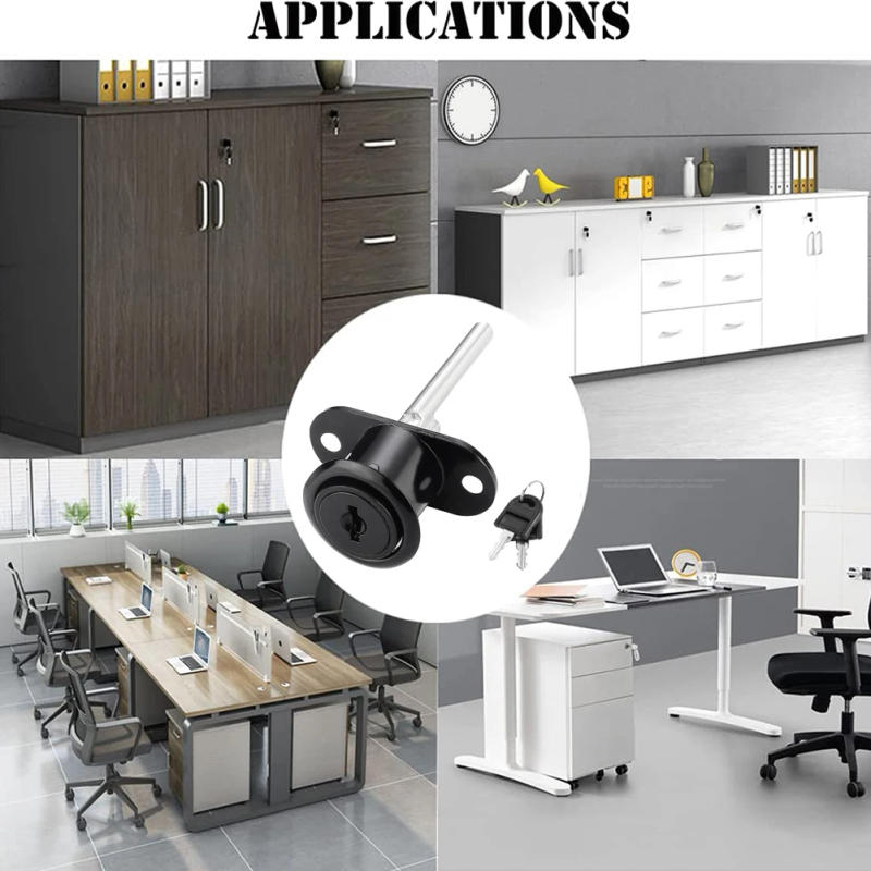 Description Picture 5 of itemDrawer Lock Zinc Alloy Computer Desk Cabinet Mailbox Cupboard Locker Cam Lock With Key Rotary Lock Cylinder Home Security