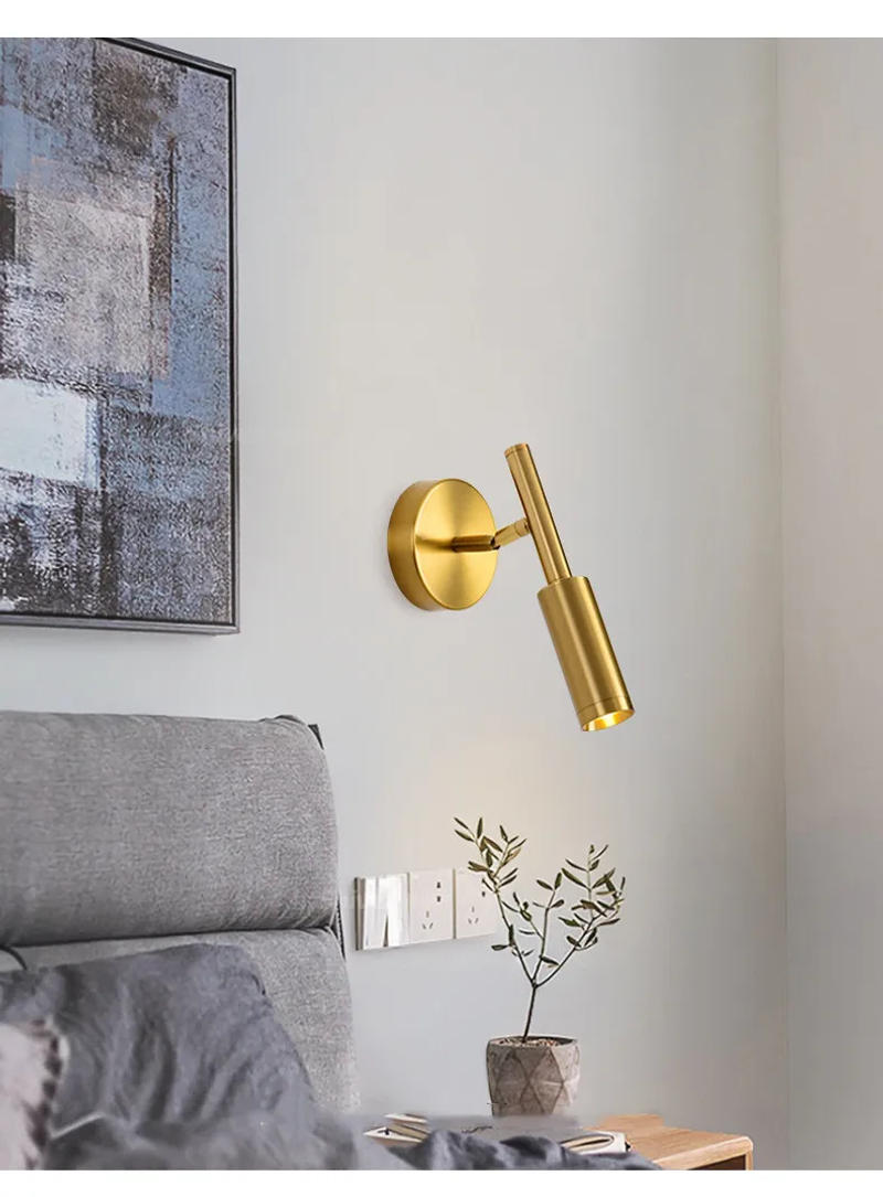 Description Picture 2 of itemSpotlight LED Wall Lamp Bedside Lamp Modern Bedroom Study Sconce Rotating Reading Light Hotel Mirror Front Light Aisle Lamp