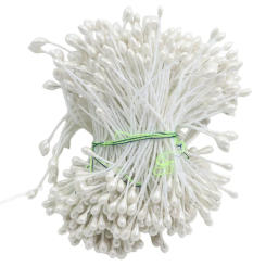 3mm 290pcs/lot Artificial flower stamen pistil pearl flower stamen pistil DIY Wedding gift cake decoration For DIY Double Heads