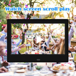 7inch HD LED Digital Photo Frame Clock Calendar Music Photo Video Player Support USB/MMC/SD/MS Card 800*480 Alarm Clock