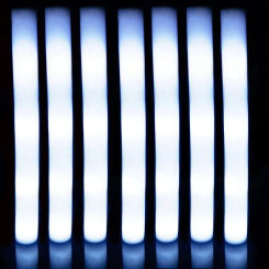 5/10pcs White LED Foam Glow Sticks Light up Foam Stick Wedding Wand 3 Flashing Modes Glow in The Dark Party Birthday Supplies