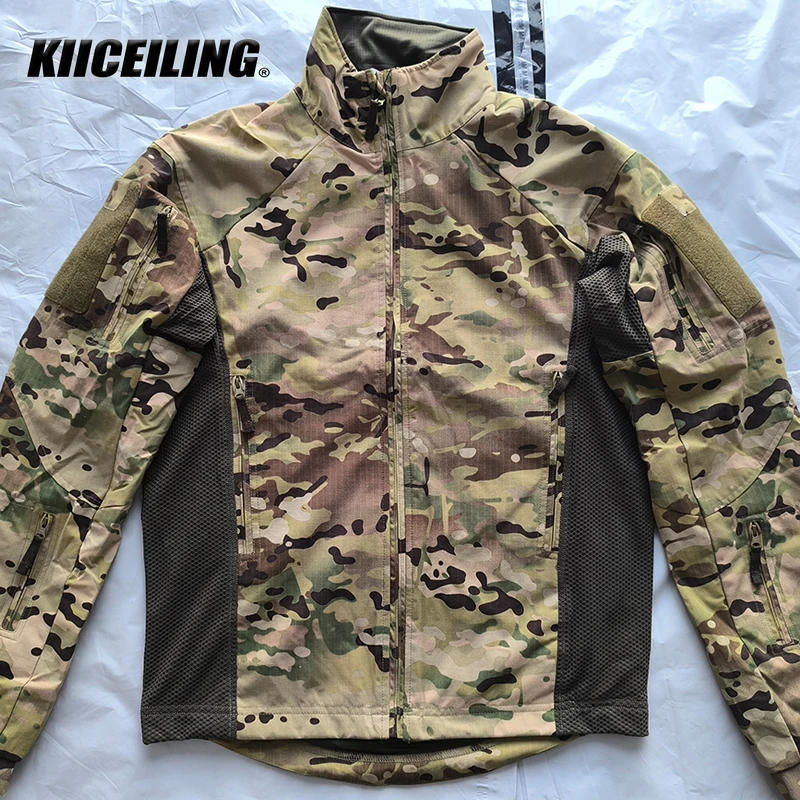 Description Picture 6 of itemKIICEILING Multicam UF-FZ, Hiking Jackets, Tactical Jackets for Men, Ripstop Outdoor Camping Training Hunter Camouflage Coat