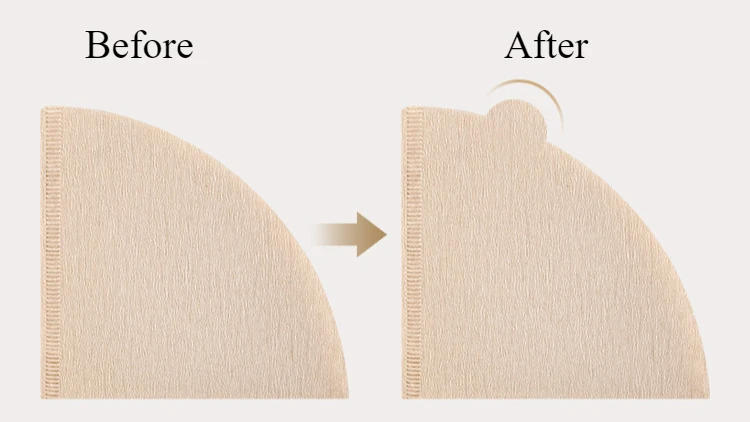 Description Picture 3 of itemCone Coffee Filter Bags 40pcs Disposable Drip Raw Wood Pulp V60 Coffee Bag Portafilter Espresso Coffee Accessories Tea Tool