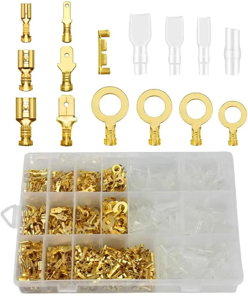Description Picture 6 of itemMale Female Wire Box Insulated Cable Macho Connector 2.8/6.3mm Electrical Crimp Terminals Termin Spade Connectors Assorted Kit