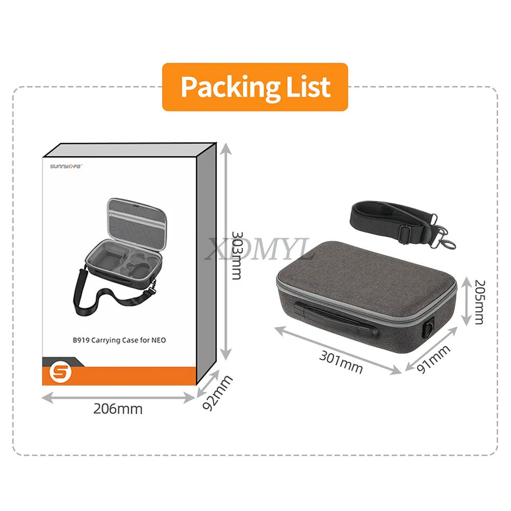 Description Picture 2 of itemHandheld Flight Camera Set for DJI NEO Protective Box Waterproof Portable Bag Dustproof for DJI RC 2 Remote Controller Accessory