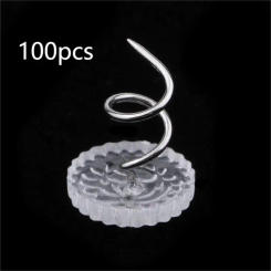 Transparent Sofa Nail Pins, Spiral Nails For Furniture, Round Head Design, Protects Sofa From Cat Scratches, Pack Of 100/300