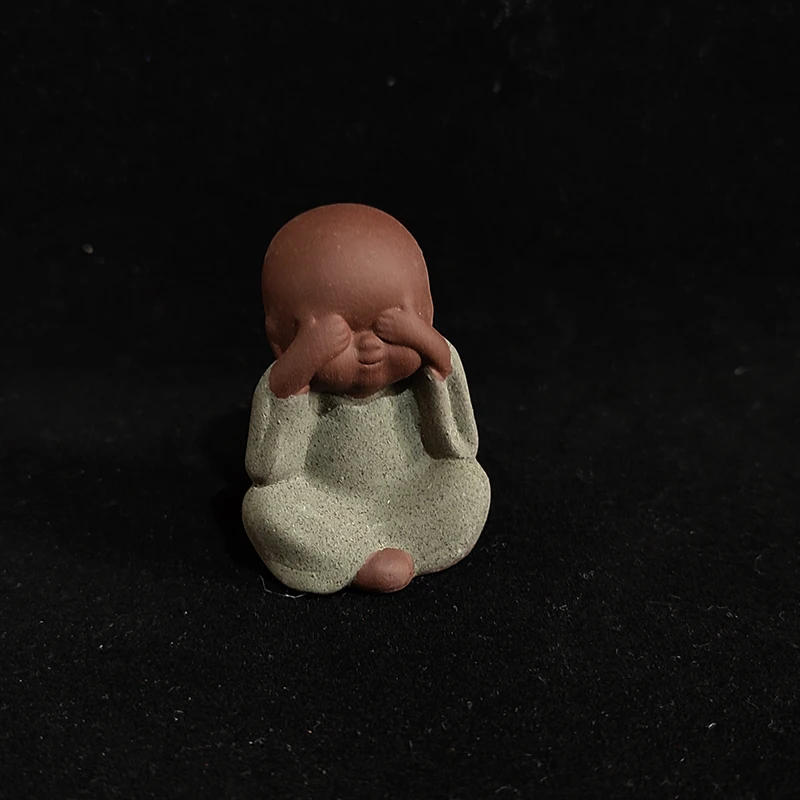 Description Picture 5 of itemMini Ceramic Tea Pets Home Decor Gardening Decoration Crafts Creative Little Monk Cute Figurines & Miniatures Teshouse Ornaments