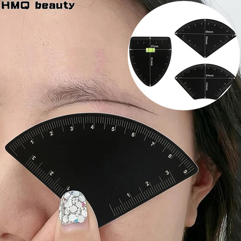 Description Picture 2 of itemStainless Steel Fast Drawing Eyebrow Design Ruler Microblading Mapping Tool for Shaping Permanent Makeup Tattoo Drawing Guide
