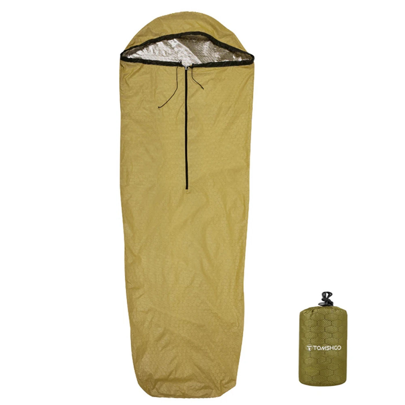 Description Picture 5 of itemTOMSHOO Emergency Sleeping Bag Lightweight Waterproof Heat Reflective Thermal Sleeping Bag Survival   Gear for Outdoor Adventure
