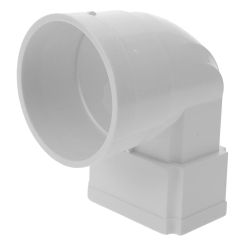 Square To Round Downspout Gutter Connector Wide Mouth Design Rainwater Pipe System Durable Plastic Material Roof Drainage