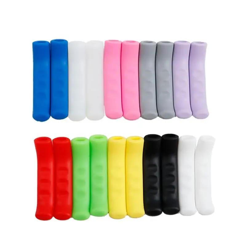 Description Picture 4 of item1/2pairs Bicycle Brake Handle Sleeve Grips Brake Lever Protector Silicone MTB Grips Handlebar Anti-slip Cover Bike Accessories