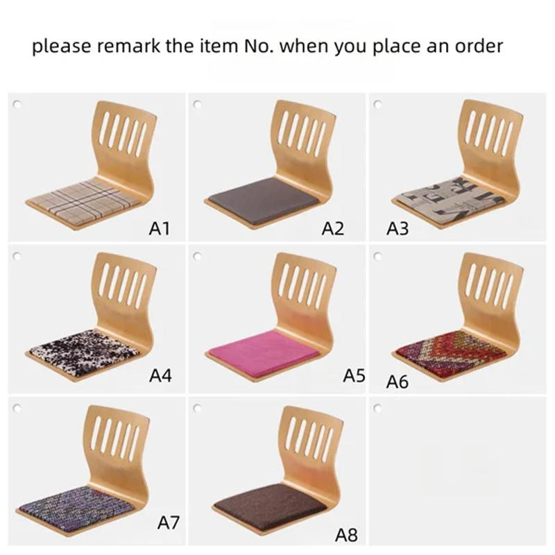 Description Picture 3 of item(4pcs/lot) Floor Seating Zaisu Chair Asian Design Living Room Furniture Japanese Style Tatami Legless Meditation Chair Cushion