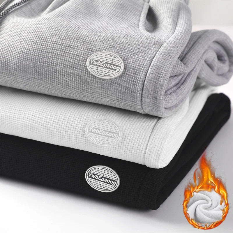 Description Picture 3 of itemMen's Casual Cargo Cotton Pants Men Pocket Loose Straight Pants Elastic Work Trousers Brand Male Large Size Autumn Winter