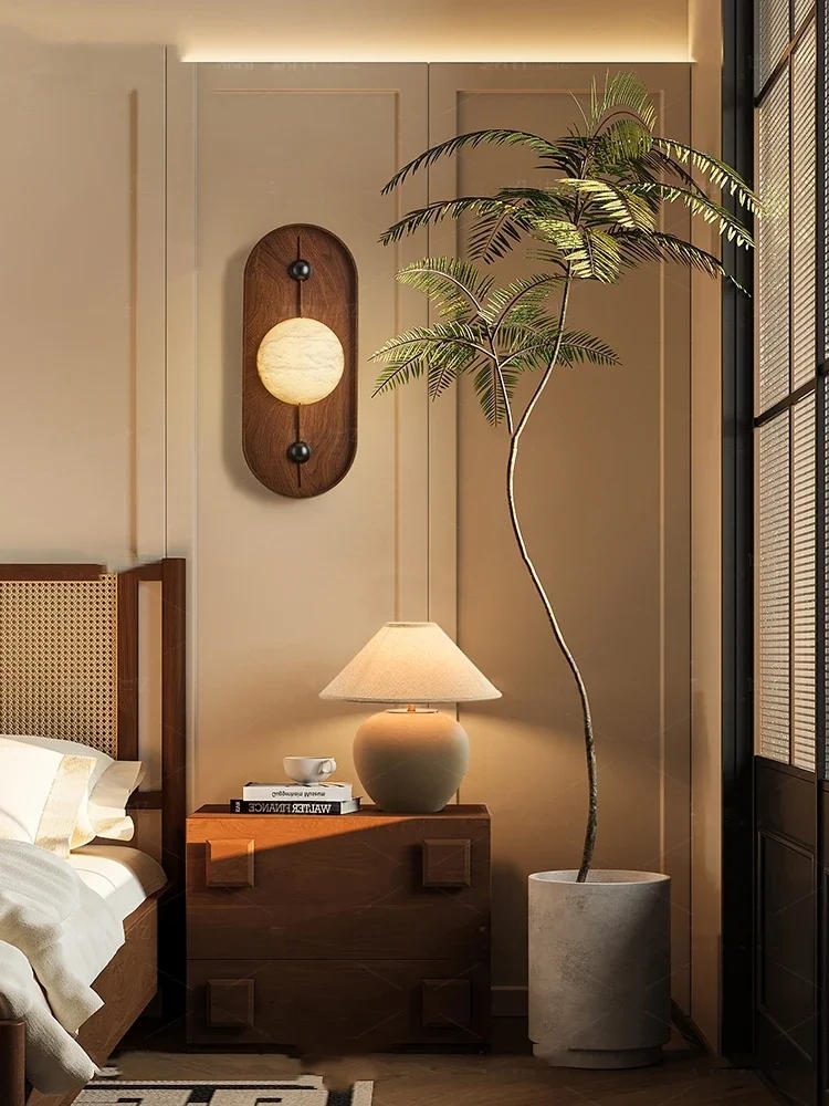 Description Picture 3 of itemCreative Natural Marble Wall Light Coffee Metal For Parlor Bedroom Aisle Restaurant Sconce Dropshipping 3000K