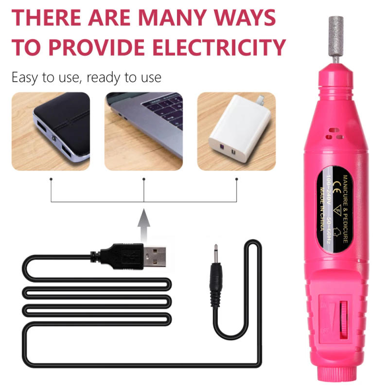 Description Picture 4 of itemLULAA Professional Electric Nail Drill Machine Manicure Tools Pedicure Drill Set Portable Nail File Nail Drill Equipment