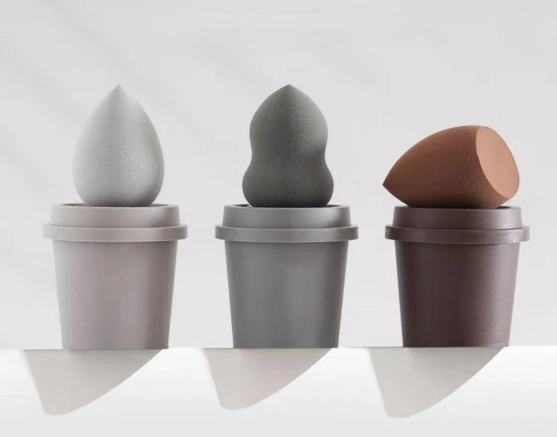 Description Picture 2 of itemEmpty Coffee Cup Shape Beauty Sponge Holder Powder Puff Display Stand Powder Sponge Stand Storage Case Cosmetic Dry Box