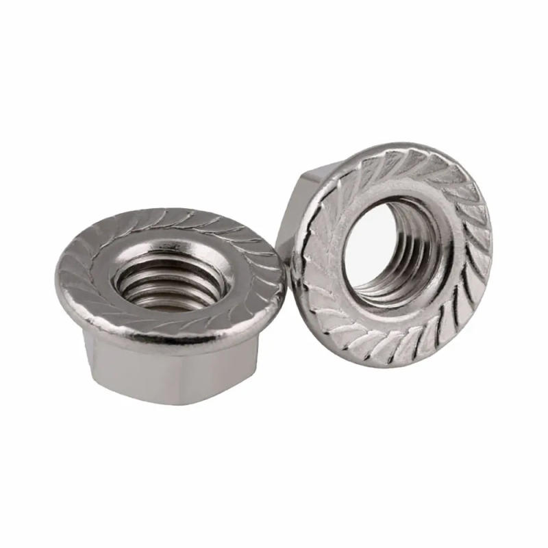 Description Picture 3 of itemM5-M12 Left Hand Thread Hex Serrated Flange Nut 304 Stainless Steel Reverse Thread Hexagon Serrated Spinlock Flange Nuts